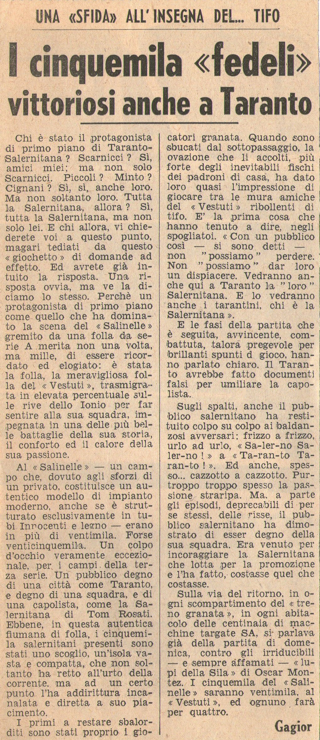 Quotidiano dell'epoca