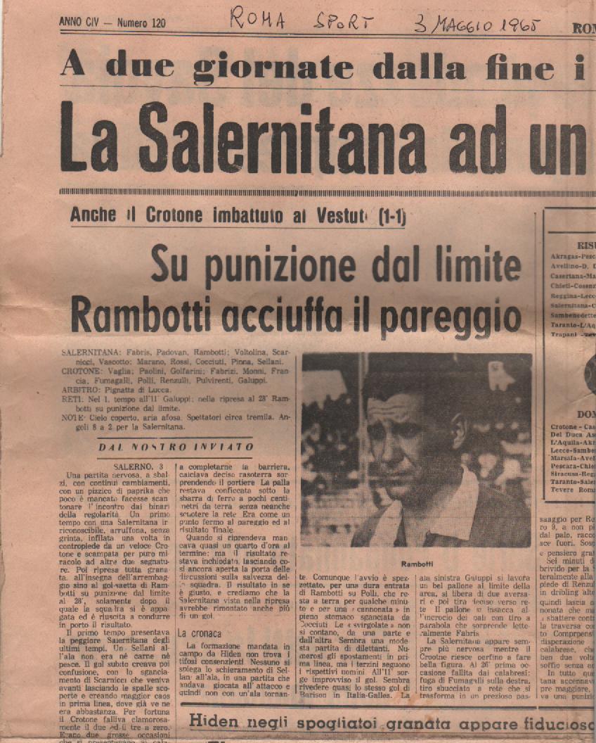 Articolo della Gazzetta