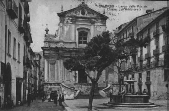 Largo delle Assisie  Chiesa Addolorata 1925