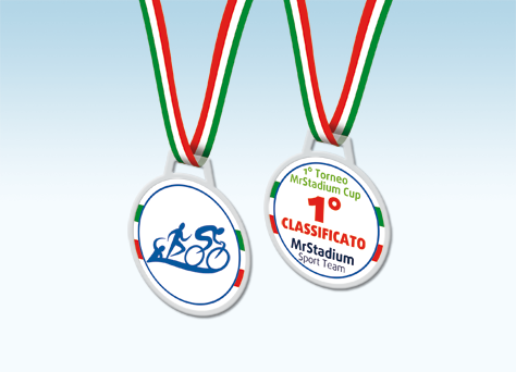 Medaglia triathlon linea 