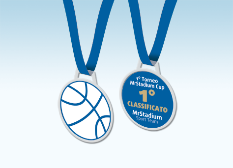 Medaglia basket linea 